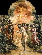 El Greco The Baptism of Christ oil on canvas